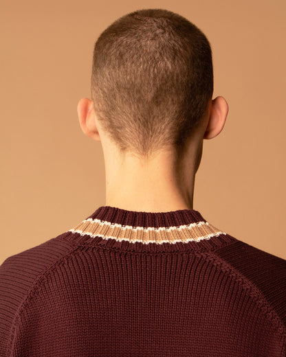 LONG SLEEVE CRICKET V-NECK SWEATER