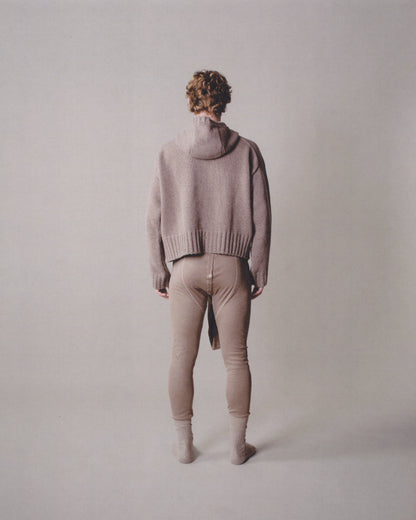 LONG-SLEEVE MOULINE HOODIE SWEATER