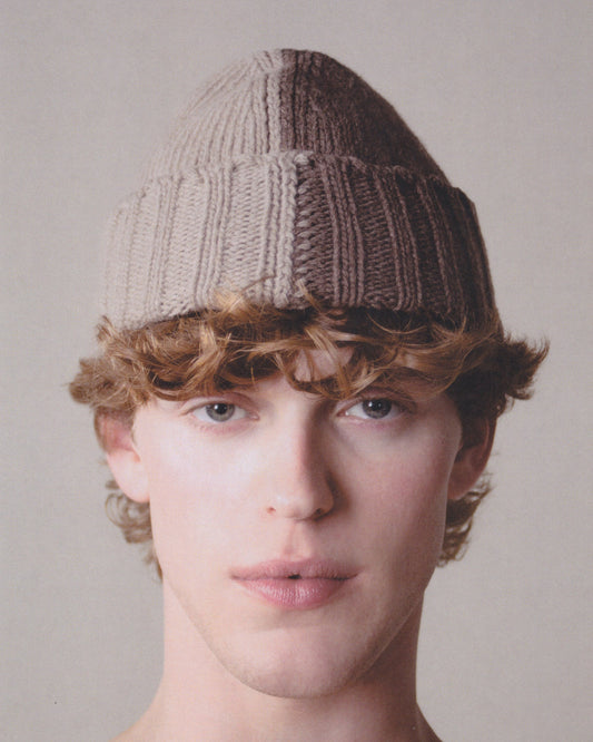 INTARSIA COLORBLOCK BEANIE